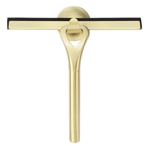 HomDSim Stainless Steel Shower Squeegees All-Purpose Mirror/Window/Glass Wiper Scraper Golden Shower Squeegee