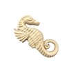 WoodUbend WUB6111 Pack of 5 Seahorses - Wood Appliques - Heat Bendable & Flexible Onlays 5x3cm - DIY Craft, Furniture & Home Decor - Easy to Apply & Paint - Versatile, Reusable & Decorative Decals
