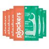 Plackers Micro Mint Dental Floss Picks, 90 Count, Pack of 6, Green