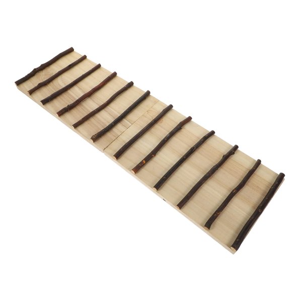 CIYODO Hamster Arch Bridge Ladder Gerbil Wooden Ramp Hamster Suspension Bridge Toy Parrot Toys Chew Ferret Cage Accessories Ladder Parrot Bridge Toy Guinea Pig