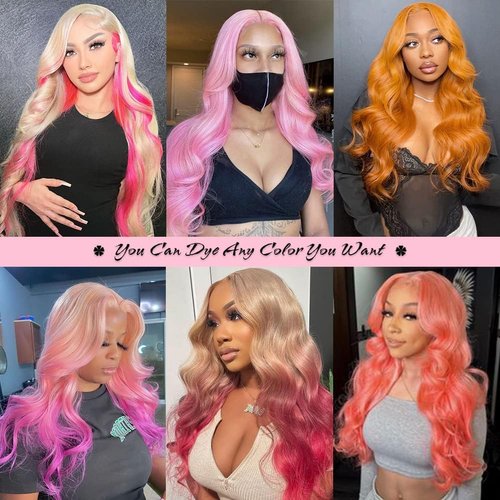 Yifute 613 Lace Front Wig Human Hair 13x6 Transparent Lace Body Wave Blonde Lace Front Wigs Human Hair 12A 613 HD Lace Frontal Wig 150% Density Pre Plucked with Baby Hair 20inch