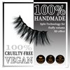 Magnetic Eyelashes Natural Look /3D Short Magnetic Lashes with Eyeliner/Cruelty-Free & Vegan Faux Mink Lashes /60 Wears