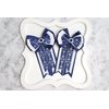 Horse Show Bows (Navy Snaffle Bit)