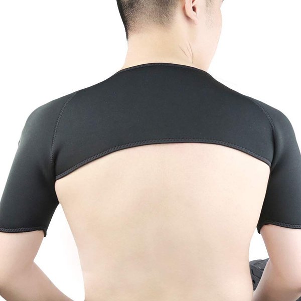ZJchao Shoulder Rest for Men and Women, Support for Shoulder Breathable Sports Shoulder Pad Warm Elastic Shoulder Protection for Personal Hygiene(L)