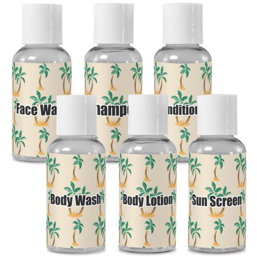 Personalized Palm Trees Travel Bottles
