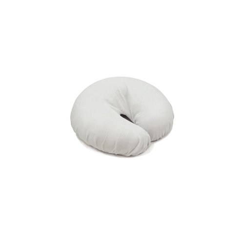 John G. Louis Massage Seamless Face Rest Cradle Cover- Professional Flannel Face Pillow Covers– Machine Washable, 100% Cotton- Crescent Cover, Fits Massage Table & Chair Cushions- (3 Pack, White)