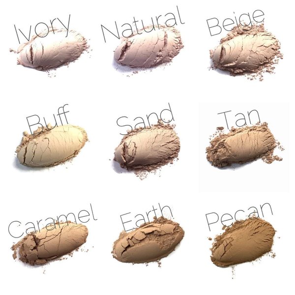 Caramel Medium Golden Warm Vegan Mineral Foundation