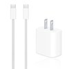 Airpods Pro 2nd Gen Charger, 20W USB C New Airpods 4 Charging Cord, USB C to USB C Woven Cable for AirPods Max 2 (2024), AirPods Pro (2nd Gen) Wireless Earbuds,iPhone 15/16 Charging Cord Power Adapter