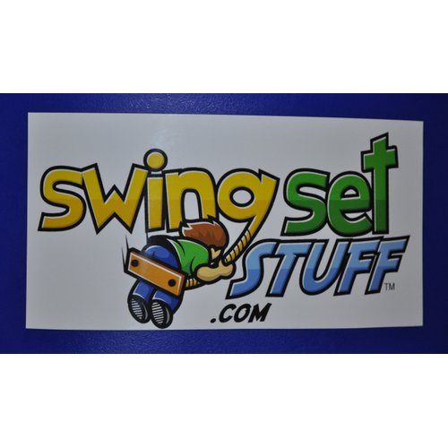 Swing Set Stuff Playground Handles with SSS Logo Sticker, Red, 10"