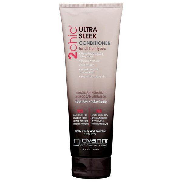 Giovanni Hair Care Products 2chic Keratin and Argan Oil Conditioner - 8.5 Oz, Pack of 8 by GIOVANNI HAIR CARE PRODUCTS