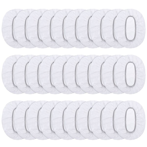 100 Pack Clear Disposable Ear Protectors Waterproof Ear Covers for Hair Dye, Shower, Bathing
