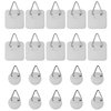 DGBRSM 20pcs Invisible Adhesive Plate Hanger Hanging Hooks for Decorative Plates and Wall Art 2 Shapes
