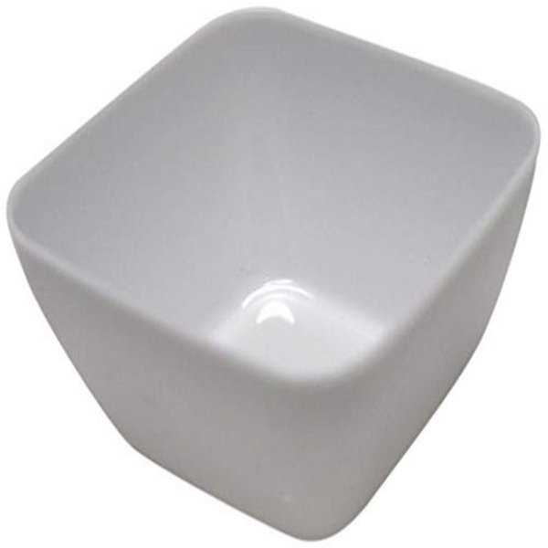 Mini Appetizers Dessert Plastic Bowls, 18 Pcs, 2 1/2-Inch (White)