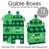 Big Dot of Happiness St. Patrick's Day - Treat Box Party Favors - Saint Paddy's Day Party Goodie Gable Boxes - Set of 12