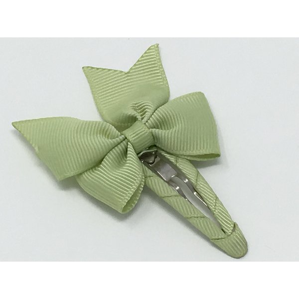 Snap Clip, Hair Bow, Light Green Hair Bow, Baby, Toddler, Girls Hair Accessory