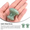 Uonlytech Ice Roller 2Pcs Facial Tools, Green Jade Quartz Mushroom Face Massage Rollers Stones Scraping Massage Tool for Women Home Spa Face Roller