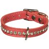 OmniPet Signature Leather Crystal and Leather Dog Collar, 12", Salmon