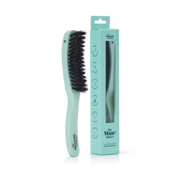 Mane Master™ Curved Boar Bristle Smoothing Hair Brush