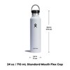 Hydro Flask 24 oz Standard Mouth Water Bottle with Flex Cap or Flex Straw (Packaging may vary)