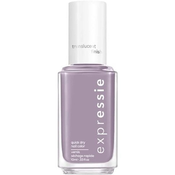 Essie expressie, Quick-Dry Nail Polish, 8-Free Vegan, Translucent Lavender Gray, Skip The Track, 0.33 fl oz