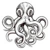 Dopetattoo Tattoo design 6 Sheets Temporary Tattoos Octopus Temporary tattoo Neck Arm Chest