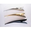 Generic 3 inch smaller gold black or silver metal alligator hair clip for fine thin hair (Primary color: Silver)