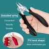 Ingrown Toenail Clippers, Steel Nail Clippers for Professional Podiatrist, Unique Long Handle Curved Blade Tool for Thick & Ingrown Nails, Suitable for Men, Women and Elderly-XIORRY