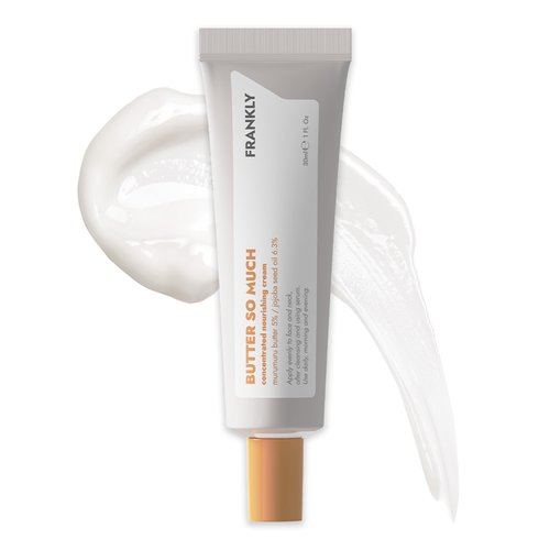 FRANKLY Butter So Much Cream - Intense Moisturizing | 20% Vegan Butter & Plant Oils | 5% Murumuru Butter & 6.3% Jojoba | For Dry & Sensitive Skin | - 1.01 fl. Oz.