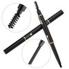Eyebrow Pencil 2 Packs, Waterproof Smudge-Proof Brow Pencil with Brow Brush, Automatic Eye Brow Makeup Kit, Black1