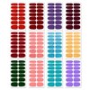Nail Polish Strips, DANNEASY 24 Sheets Self Adhesive Nail Wraps Solid Color Nail Sticker Polish Manicure Kit with 1pc Nail File + Wood Cuticle Stick