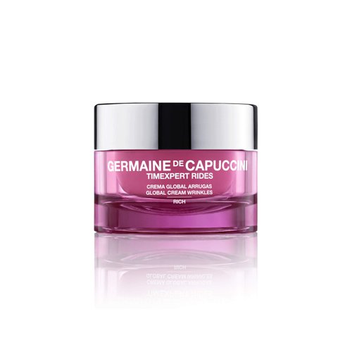 Germaine de Capuccini | TIMEXPERT RIDES | Global Cream Rich - Moisturizer Face Cream - For Dry Skin - Skin with visible lines & Wrinkles - Normal/Dry skin - 1.7 oz