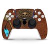 ZOOMHITSKINS Compatible with PS5 Controller Skin, Vinyl for Durable & Fit, Pirate Treasure Lost Sea Ship Brown, Easy to Use, Bubble-Free, Precisely Cut