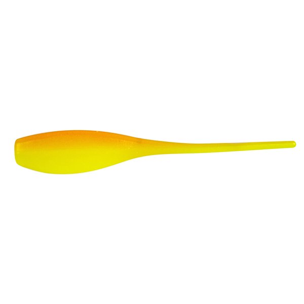 Bobby Garland Mo' Glo 2-Inch Baby Shad Glow-in-the-Dark Soft Plastic Fishing Lure, 18 per Pack, Sunrise