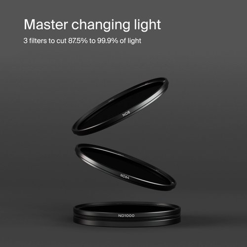 Urth 39mm 3-in-1 Magnetic Lens Filter Kit (Plus+) — Neutral Density ND8, ND64, ND1000, 20-Layer Nano-Coated, Ultra-Slim Camera Lens Filters