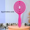 Hair Detangling Brush - Hair Straightening Comb Wet & Dry Hair Brush Round Head Straightenning Detangler Brush Comb Hair Styling Comb Scalp Cleansing Brush for Curly Hair (Rose