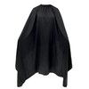 DB ZENGZI Hair Cutting Cape, Black Waterproof Nylon Barber Hair Styling Cape with Elastic Adjustment for Men and Women Adults (57 * 61 INCHE)
