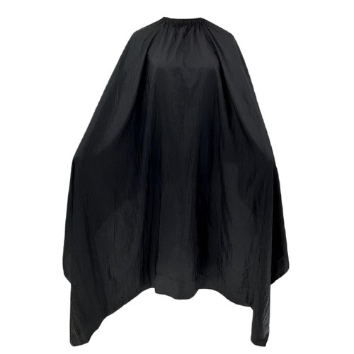DB ZENGZI Hair Cutting Cape, Black Waterproof Nylon Barber Hair Styling Cape with Elastic Adjustment for Men and Women Adults (57 * 61 INCHE)