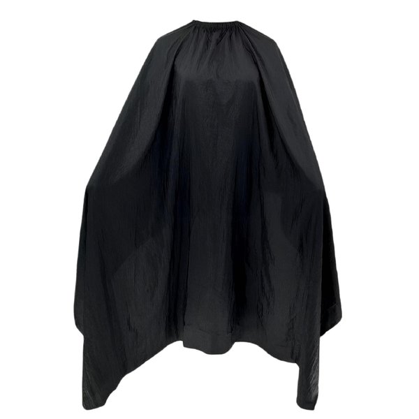 DB ZENGZI Hair Cutting Cape, Black Waterproof Nylon Barber Hair Styling Cape with Elastic Adjustment for Men and Women Adults (57 * 61 INCHE)