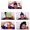 KRSI Afro Puff Lantern Braid Bubble Ponytail Hair Extensions for Women Brwon Caterpillar Ponytail, Kinky Curly Bubble Braid Ponytail Cute Puffball Hairstyles for Adults and Children 22inch(1B/27)