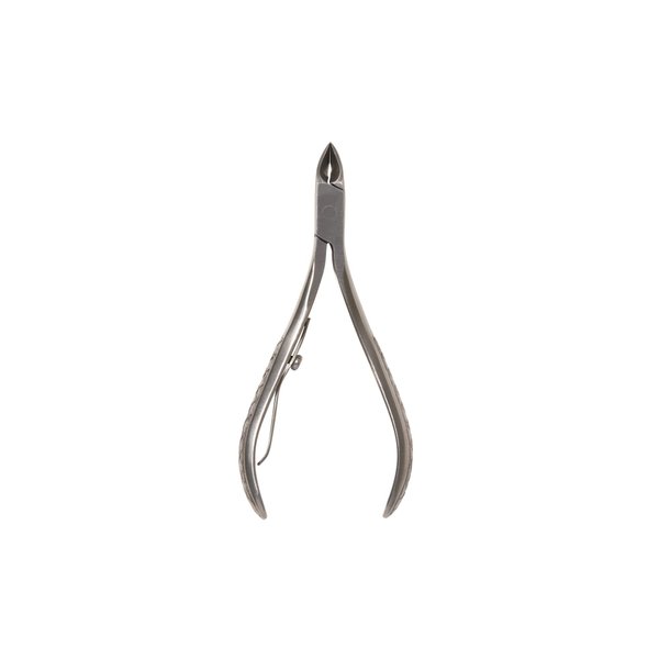 Revlon Cuticle Trimmer, Half Jaw Cuticle Remover Tool, Nail Care, High Precision Blade, Easy Grip, Stainless Steel (Pack of 1)