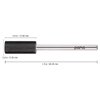 PANA Flat Top Small Barrel 3/32" Shank Size - (DLC Black, Extra Fine Grit) - Fast remove Acrylic or Hard Gel Nail Drill Bit for Manicure Pedicure Salon Professional or Beginner