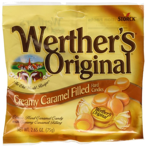 Werther's Original Creamy Caramel Filled Hard Candies (2.65oz) Single Pack