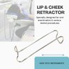 Dental Lip Cheek Tongue Retractors Professional Autoclavable Surgical Stainless Steel Dentist Instruments Mouth Opener Oral Examination Teeth Whitening (Columbia)