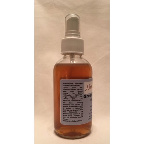 Green Tea Toner for Oily Skin 4 Oz.