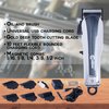 Caliber Pro 9MM Mabuchi Clipper - Professional Hair Cutting Tool Set - Cordless Electric Clippers with 5 Comb Guards, Blade, Oil, USB Charging Cord & Brush - Personal Hair Grooming Kit for Men