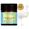 PURE EMU OIL- BUTTER. 100% Natural - RAW - VIRGIN - UNREFINED.for FACE, BODY, HANDS, FEET, NAILS & HAIR and LIP CARE. (8 Fl. oz. - 240 ml.)