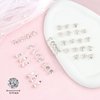 YISSION 40Pcs Mini Rhinestone Hair Clips Sparkly Crystal Hair Pins Small Decorative Hair Clips Wedding Hair Barrettes Silver Hair Clips Bridal Hair Accessories for Girls Women