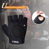 ATERCEL Weight Lifting Gloves Full Palm Protection, Workout Gloves for Gym, Cycling, Exercise, Breathable, Super Lightweight for Men and Women(Black, S)