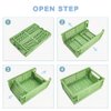 MONKISS 5-Pack Mini Baskets Plastic for Desk Organizers, Collapsible Crate Stacking Folding Storage Baskets for Home Kitchen Bedroom Bathroom Office (9.8" x 6.5" x 3.8")…