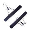 2 Pcs Hair Extensions Hanger, Wigs Storage Hair Hanger, Wooden Hanger with Anti-Slip Stickers Hair Extension Hangers for Wigs (Black)